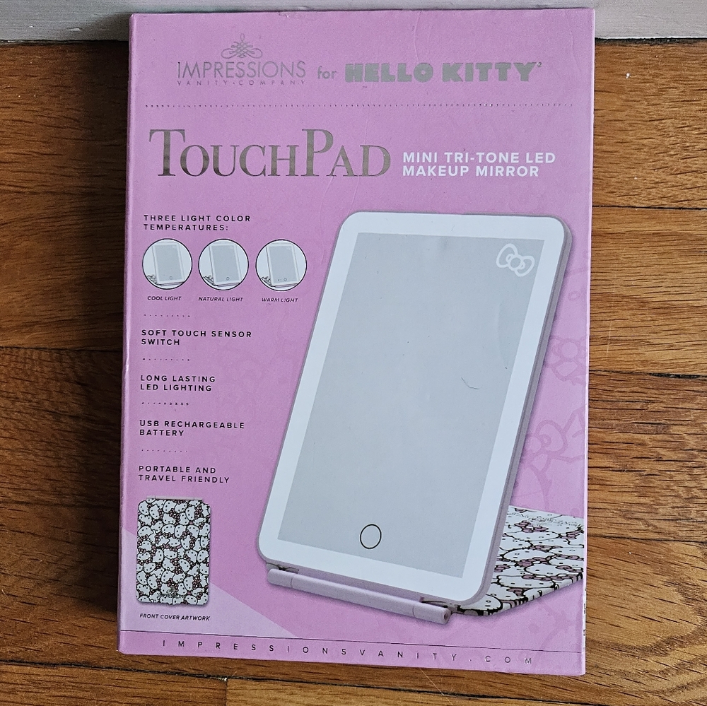 Impressions Vanity Company Hello Kitty (White/Pink) Touch Pad Mini Tri-Tone LED